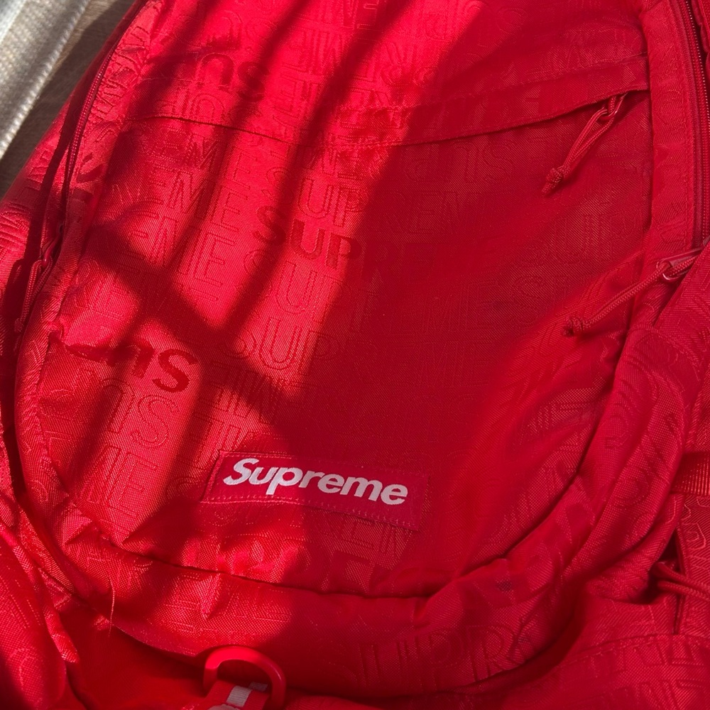 Supreme Red Backpack - image 2